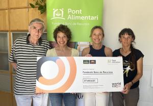 El projecte Pont Alimentari de la Fundació Banc Recursos rep 37.461€ gràcies a les aportacions dels clients de Bonpreu i Esclat